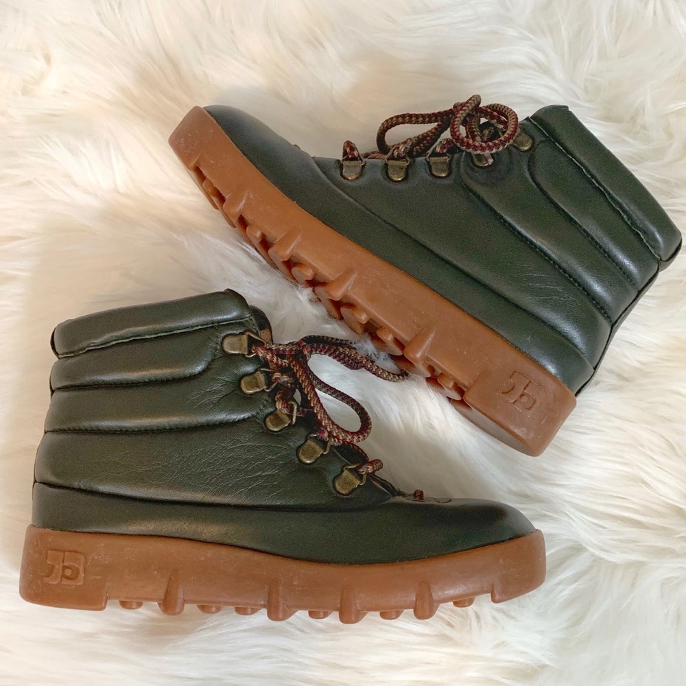 Joe’s Jeans Olive Green Ankle Boots Laces size 6